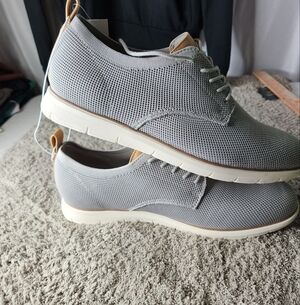 Men's Kev Knit Dress Shoes - Goodfellow & Co Gray Size 11.5